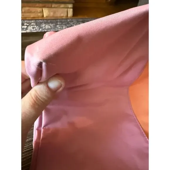 Longchamp XL Pink and Orange Top Handle Duffle Tote - Picture 6 of 16